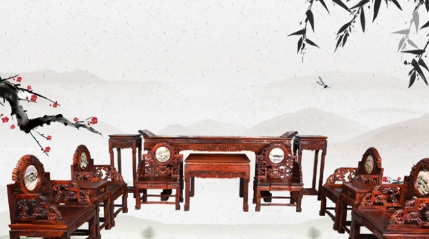 簡(jiǎn)約新中式家具裝修，中式紅木家具具有獨(dú)特的藝術(shù)氣息