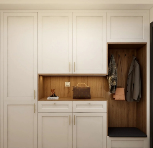 房屋裝飾效果圖，玄關(guān)柜注意的幾個細(xì)節(jié)點